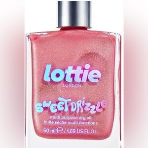 Lottie London Sweet Drizzle Vanilla lightly Scented Dry Oil - Shimmering Pink